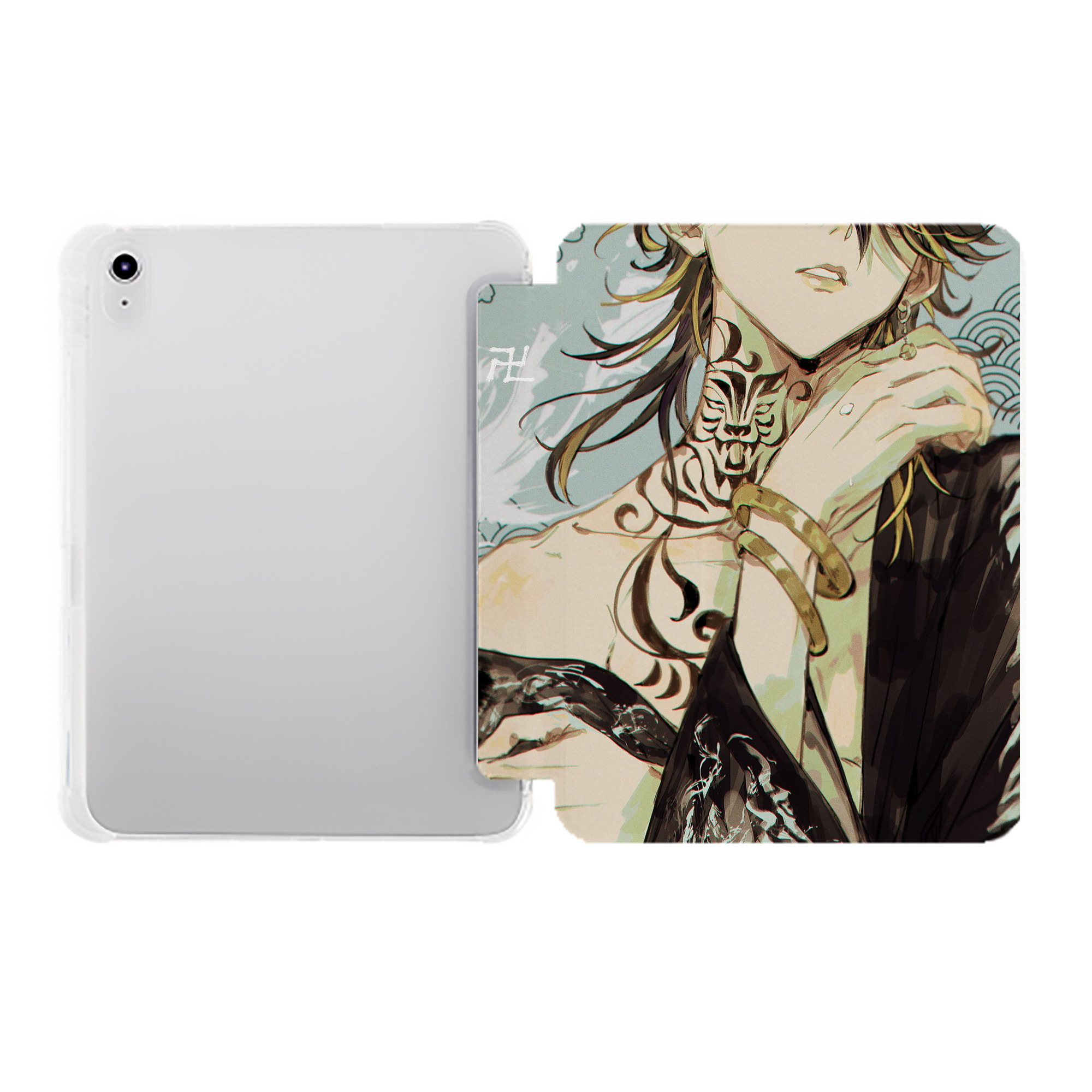 （画像用） 東京リベンジャーズ Tokyo Revengers IPad ケース ペン収納付き 三つ折りスタンド PUレザー×シリコン 対応機種9.5/10.5/10.9インチ